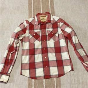 Hollister Plaid Button Up